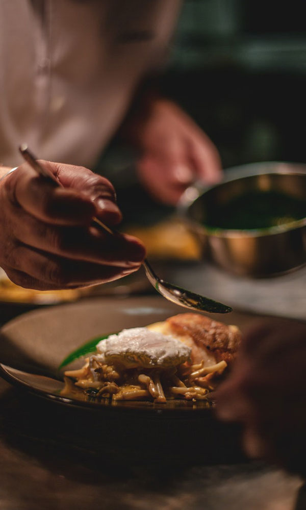 serving chef